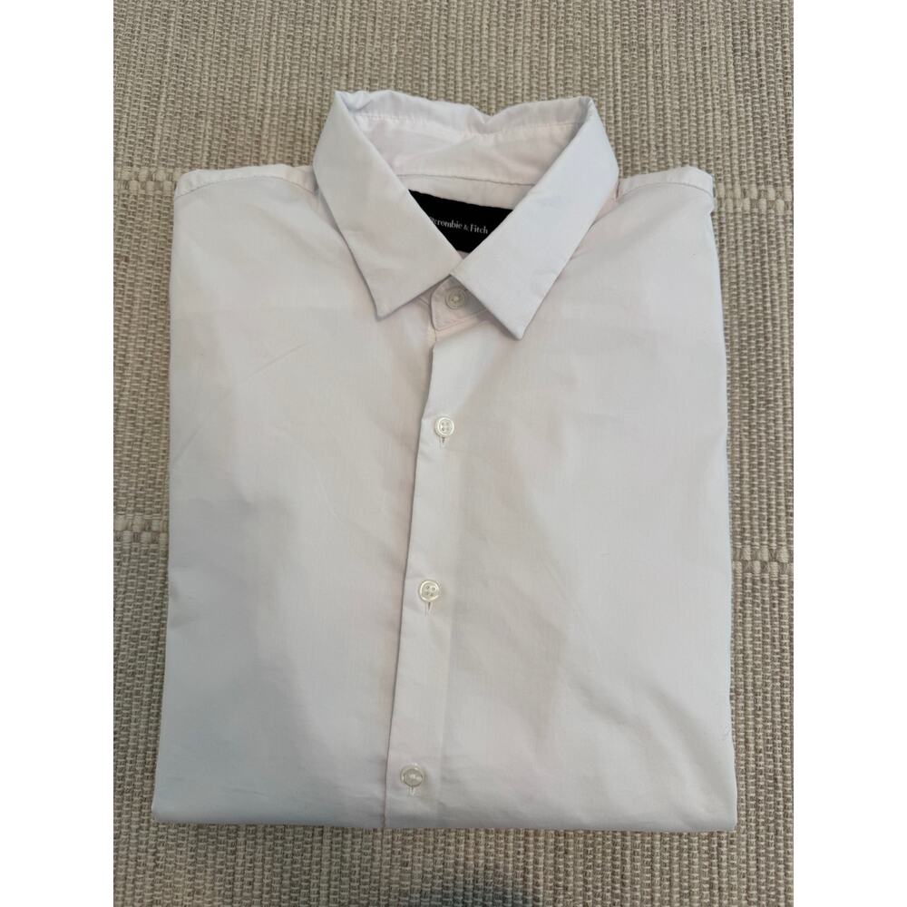 Abercrombie & Fitch Men's Long-Sleeve Performance Shirt size Med White $60